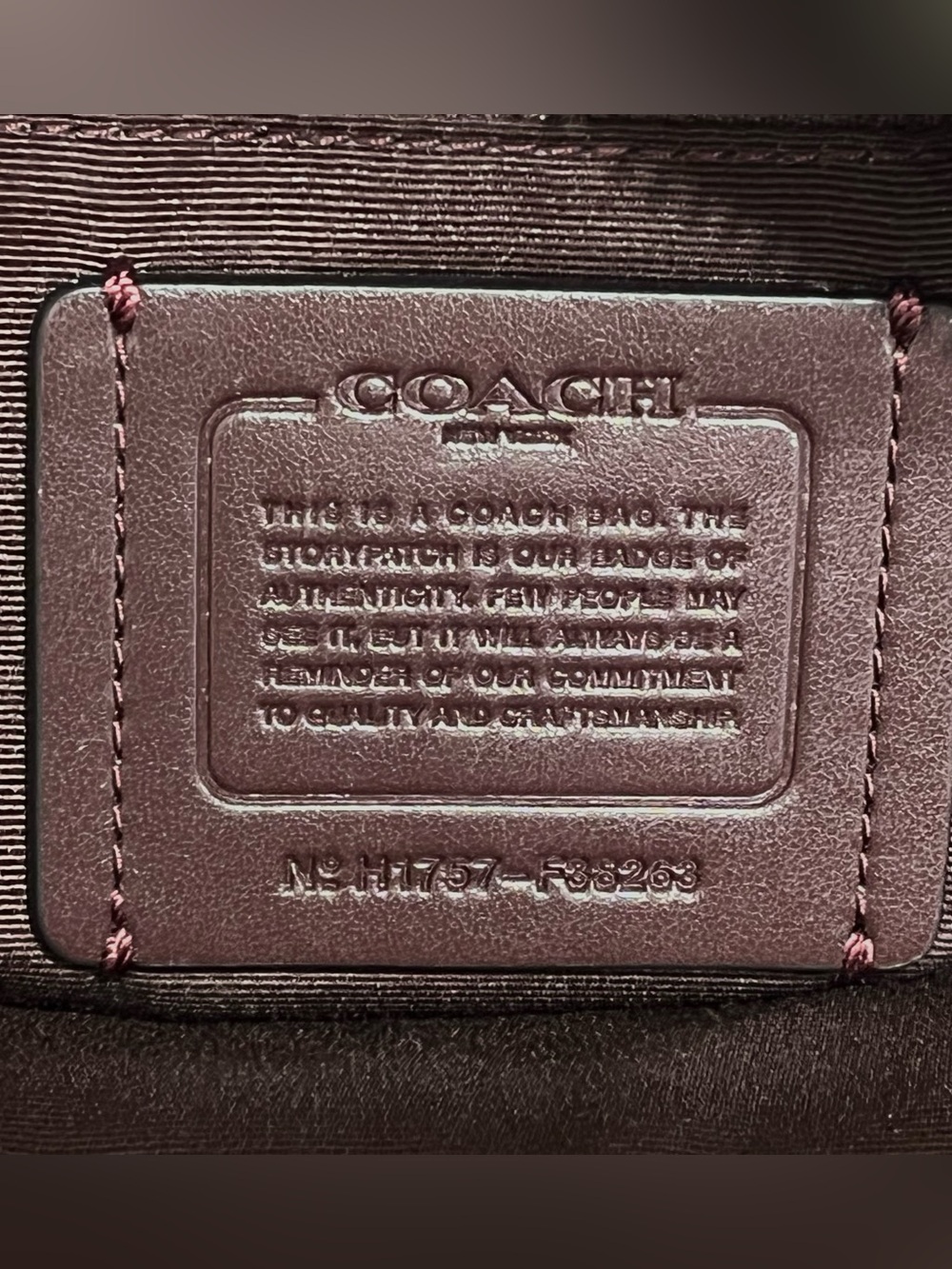 COACH Charlie Mini Leather Backpack Dark Burgundy EUC! 38263 - Picture 10 of 11